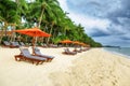 Tropical resort panoram Royalty Free Stock Photo