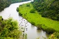 Tropical river Chavon, Dominican Republic. top view