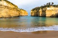 Tropical sand beach in the bay Royalty Free Stock Photo