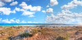 Tropical sandy beach with turquoise water, in Elafonisi, Crete, Greece. Elafonissi beach with pink sand. Royalty Free Stock Photo