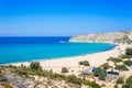 The tropical and scenic nudist beach of Sarakiniko on Gavdos island.