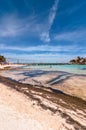 Tropical sea and Cancun coastline view from Isla Mujeres Royalty Free Stock Photo