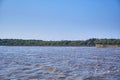 Tropical sea, mangrove beach and beautiful sky. Royalty Free Stock Photo