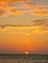 Tropical sea sunset background Royalty Free Stock Photo