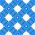 Tropical seamless pattern. Blue magnificent boho