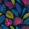 Tropical seamless pattern Royalty Free Stock Photo