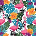 Tropical seamless patternTropical seamless pattern Royalty Free Stock Photo