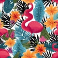 Tropical seamless patternTropical seamless pattern Royalty Free Stock Photo