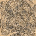 Tropical seamless for wallpaper. Royalty Free Stock Photo