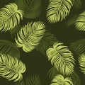 Tropical seamless for wallpaper. Royalty Free Stock Photo