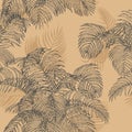 Tropical seamless for wallpaper. Royalty Free Stock Photo