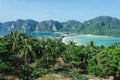 Tropical seascape island Phi Phi Don Royalty Free Stock Photo
