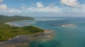 Tropical seascape in the Philippines. Royalty Free Stock Photo