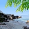 Tropical the seashore Royalty Free Stock Photo