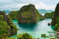 Tropical shore in coron, philippines Royalty Free Stock Photo