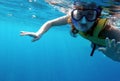 Tropical snorkeler Royalty Free Stock Photo