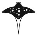 Tropical stingray icon simple vector. Fish animal Royalty Free Stock Photo