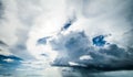Tropical storm clouds and sky Royalty Free Stock Photo