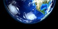 Tropical Storm Erick Extremely Detailed and realistic high resolution 3d illustration. Shot from Space. Elements of this image are Royalty Free Stock Photo
