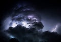 Tropical Lightning Storm Clouds Royalty Free Stock Photo