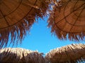 Tropical Straw Beach Umbrellas