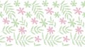 Tropical summer concept floral seamless pattern. Royalty Free Stock Photo