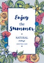 Tropical Summer Exotic Menu Fruits Card