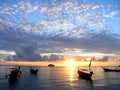 Tropical sunrise beach at sunrise with beautiful sky . Koh Lipe island-Thailand Royalty Free Stock Photo