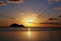 Tropical Sunset, Ko Pha Ngan Royalty Free Stock Photo