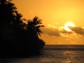 Tropical sunset - the Maldives Royalty Free Stock Photo