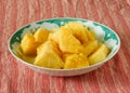 Tropical sweet pineapple fruit tray