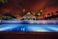 Tropical swimming pool in luxury resort, Punta Cana Royalty Free Stock Photo