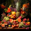 Tropical Temptations: Exotic Delights from Nature's Garden Royalty Free Stock Photo