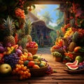 Tropical Temptations: Exotic Delights from Nature's Garden Royalty Free Stock Photo