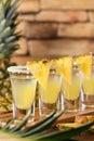 Tropical tequila shots