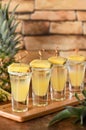 Tropical tequila shots