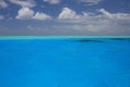 Tropical turquoise water in Bora Bora