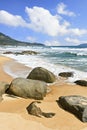 Tropical, untouched scenery in Sanya, Hainan Island, China