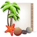 Tropical vacation background Royalty Free Stock Photo