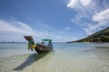 Tropical vacation holiday tourism beach concept - Long tail boat