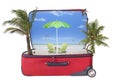 Travel Tropical Vacation Hologram Royalty Free Stock Photo