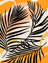 Tropical vector exotic floral summer African background pattern