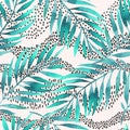 Tropical vector illustration for minimalist print, cover, fabric, scrapbooking wallpaper, birthday card background