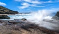Tropical View, Lanai Lookout, Oahu Hawaii Royalty Free Stock Photo