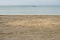 Tropical view of sea with clouds and blue sky at Chao Lao Beach. Royalty Free Stock Photo