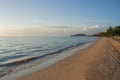 Tropical view of sea with clouds and blue sky at Chao Lao Beach. Royalty Free Stock Photo