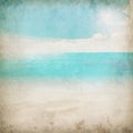 Tropical vintage beach landscape