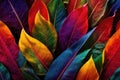 Tropical vivid vibrant color background