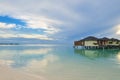 Tropical water home villas Royalty Free Stock Photo