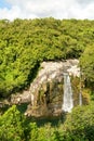 Tropical waterfall of Bassin Boeuf on La Reunion island